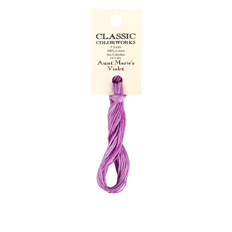 Aunt Marie's Violet | Classic Colorworks Hand-Dyed Embroidery Floss