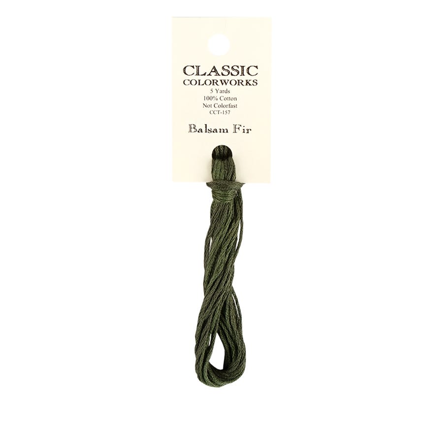 Balsam Fir Classic Colorworks Thread | Hand-Dyed Embroidery Floss