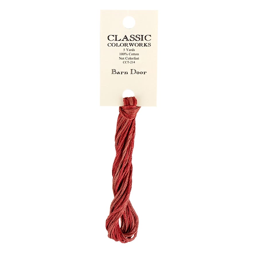 Barn Door Classic Colorworks Thread | Hand-Dyed Embroidery Floss