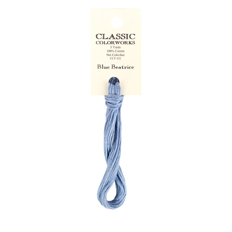 Blue Beatrice Classic Colorworks Thread | Hand-Dyed Embroidery Floss