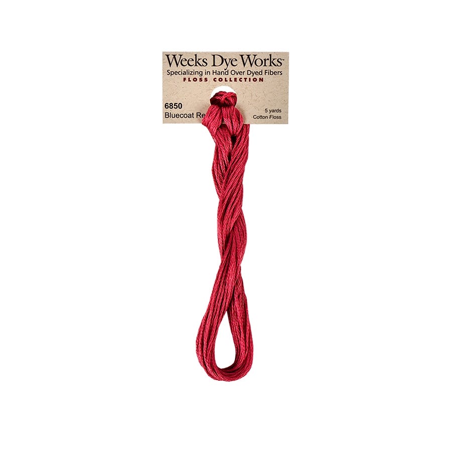 Bluecoat Red | Weeks Dye Works - Hand-Dyed Embroidery Floss