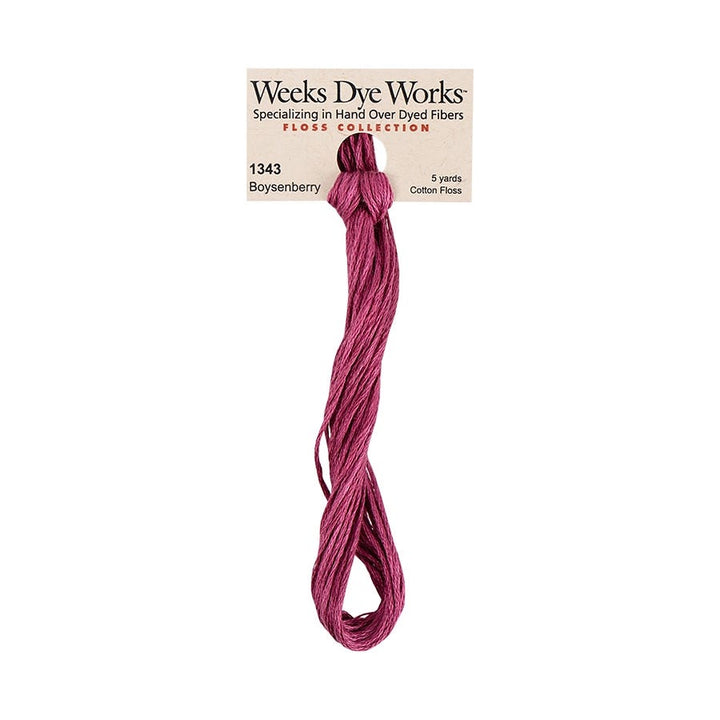medium red pink thread embroidery floss skein