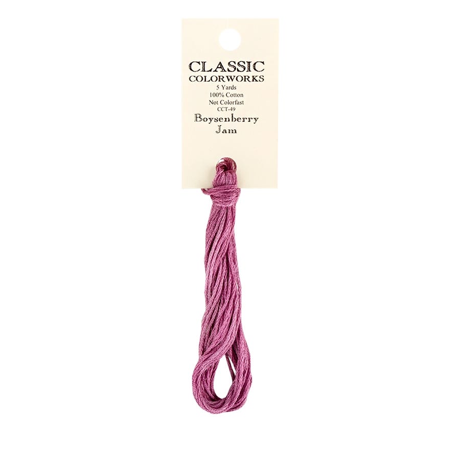 Boysenberry Jam Classic Colorworks Thread | Hand-Dyed Embroidery Floss