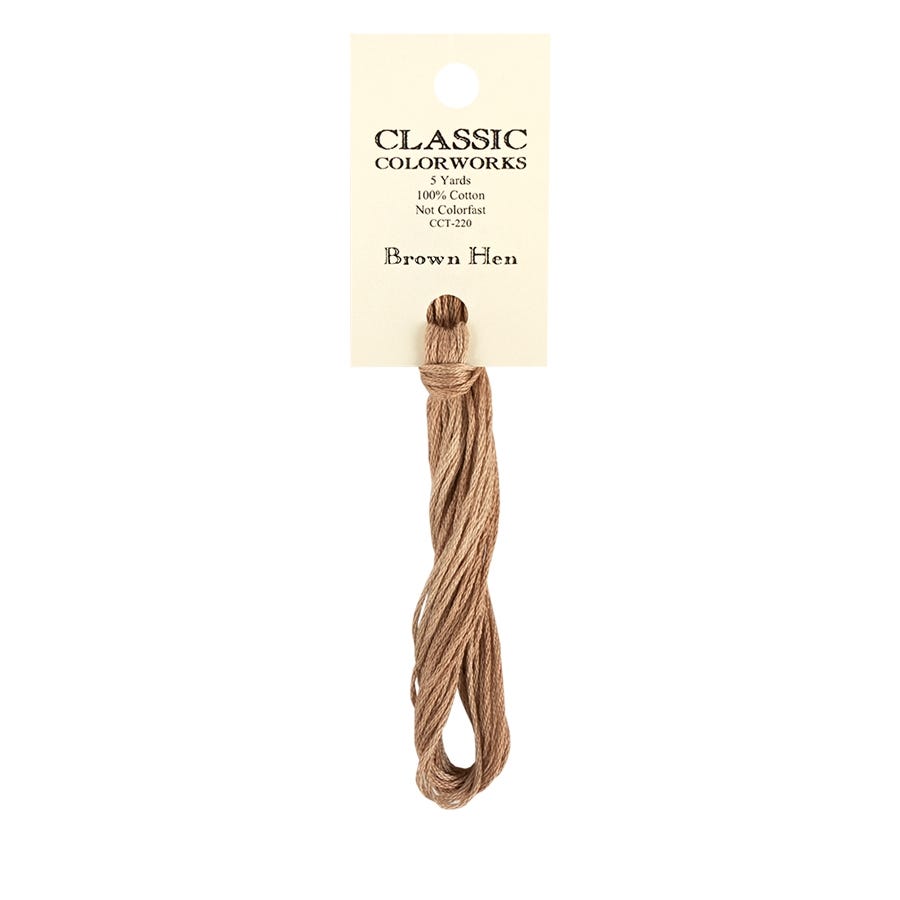 Brown Hen Classic Colorworks Thread | Hand-Dyed Embroidery Floss