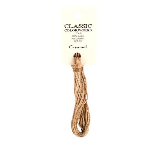 Caramel Classic Colorworks Thread | Hand-Dyed Embroidery Floss