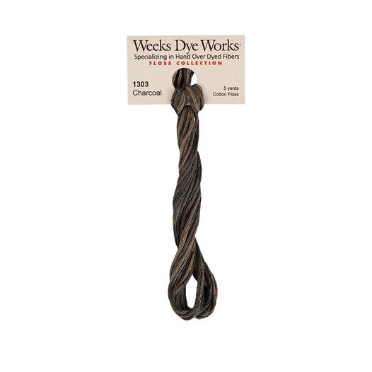 Charcoal | Weeks Dye Works - Hand-Dyed Embroidery Floss