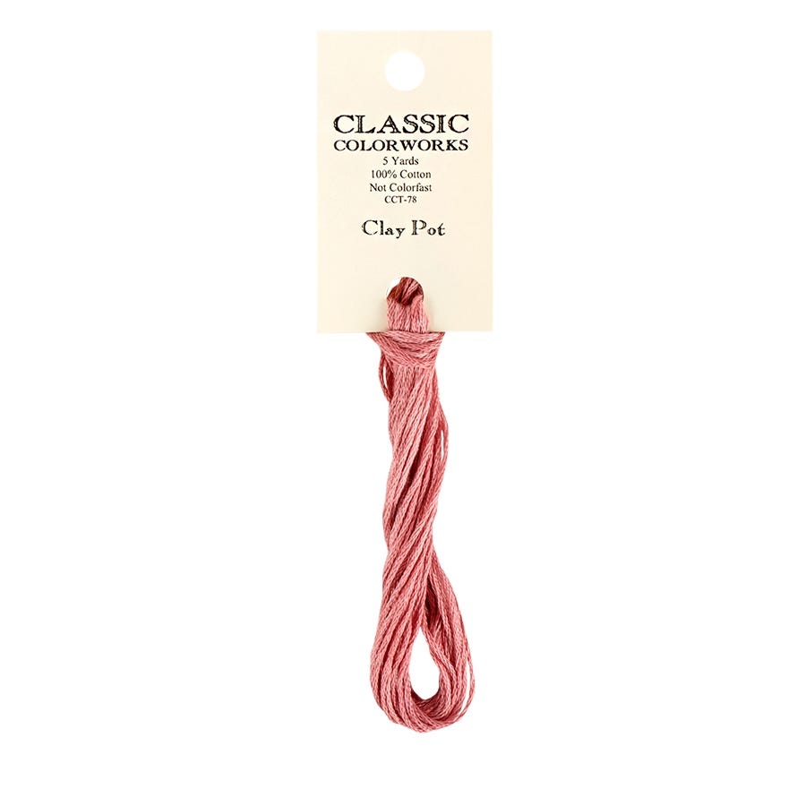 Clay Pot Classic Colorworks Thread | Hand-Dyed Embroidery Floss