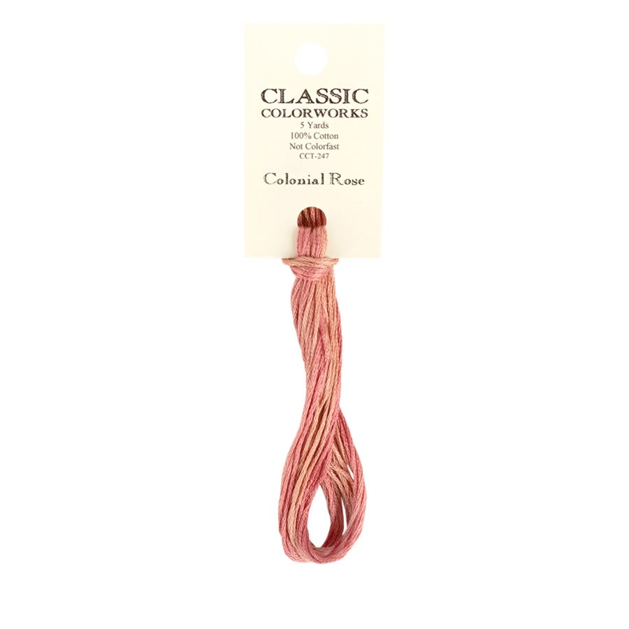 Colonial Rose Classic Colorworks Thread | Hand-Dyed Embroidery Floss