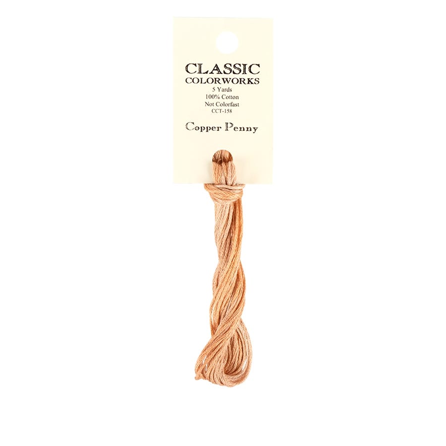 Copper Penny Classic Colorworks Thread | Hand-Dyed Embroidery Floss