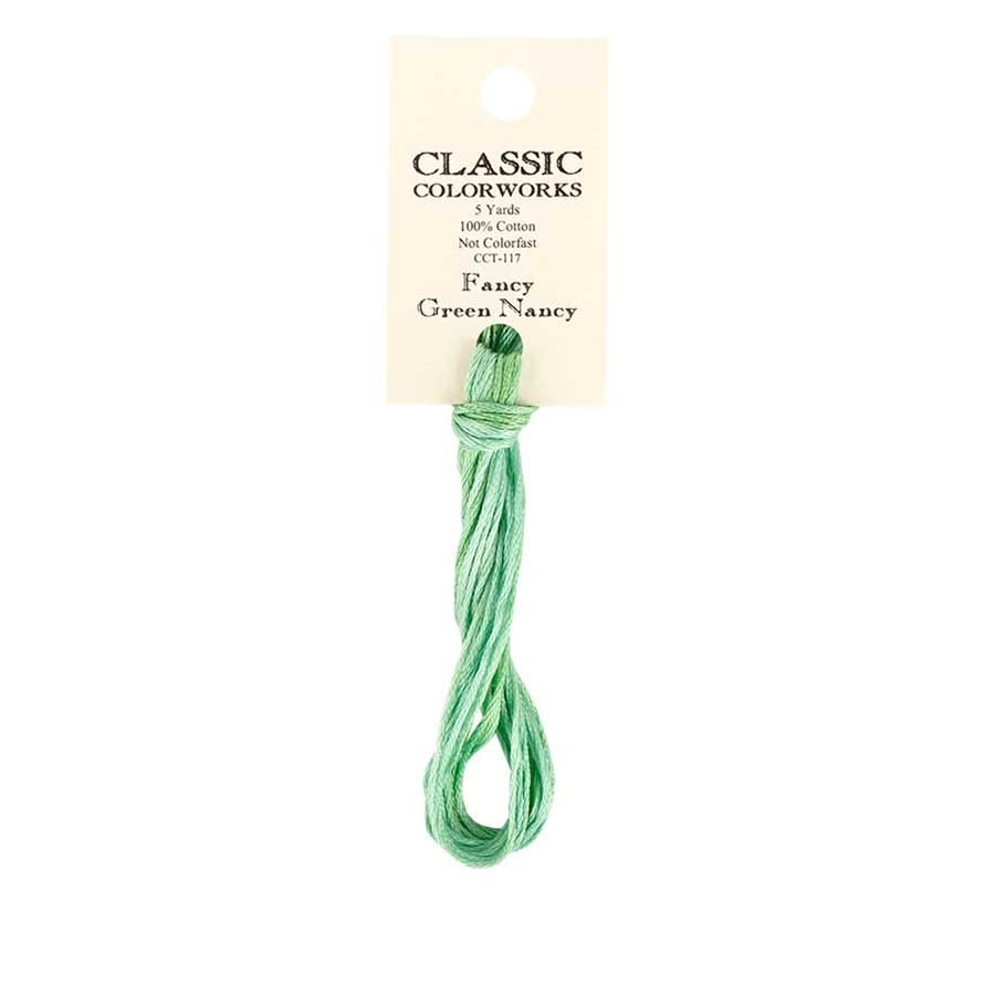 Fancy Green Nancy | Classic Colorworks Hand-Dyed Embroidery Floss