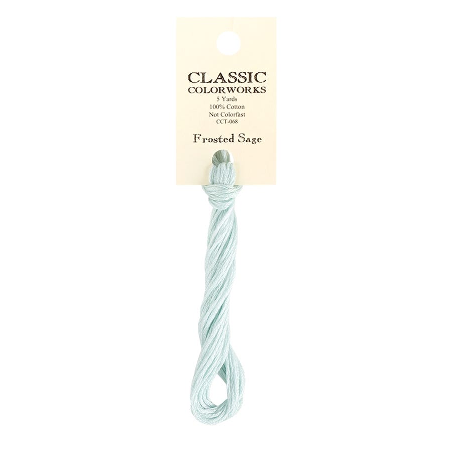 Frosted Sage Classic Colorworks Thread | Hand-Dyed Embroidery Floss
