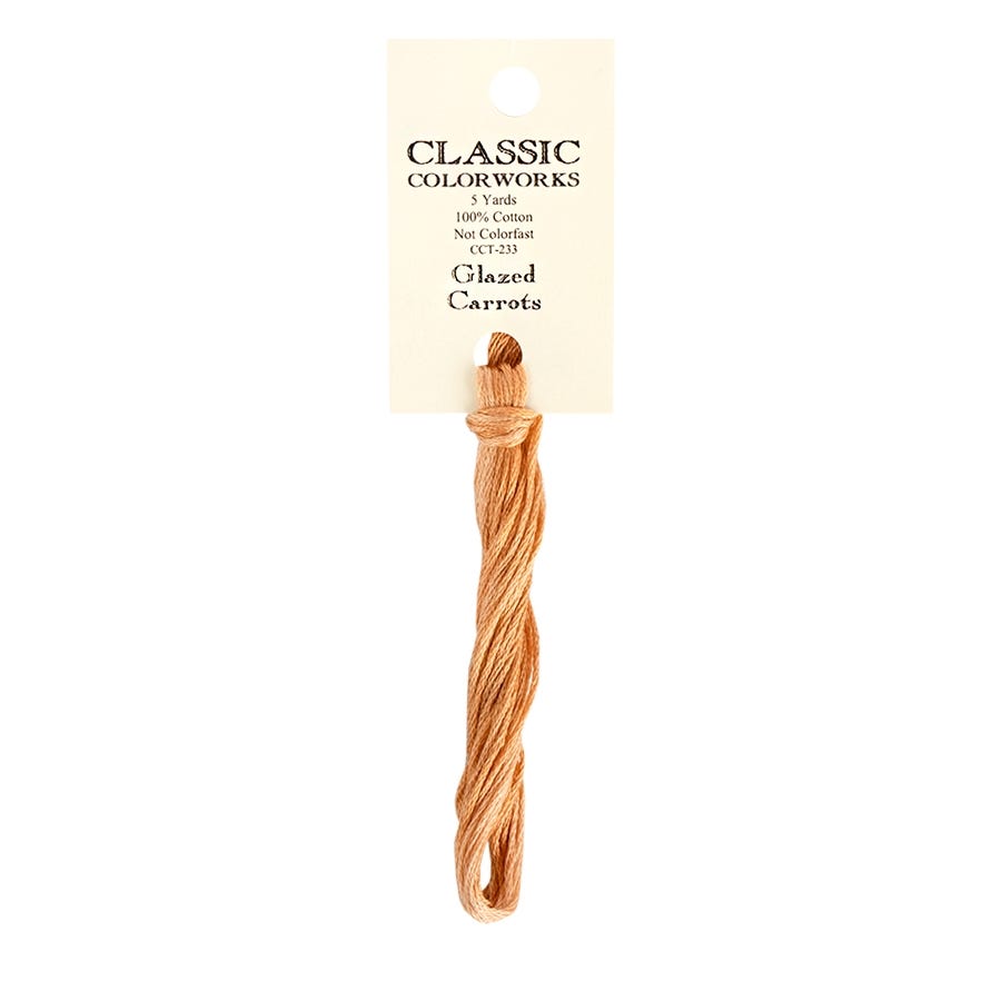 Glazed Carrots Classic Colorworks Thread | Hand-Dyed Embroidery Floss