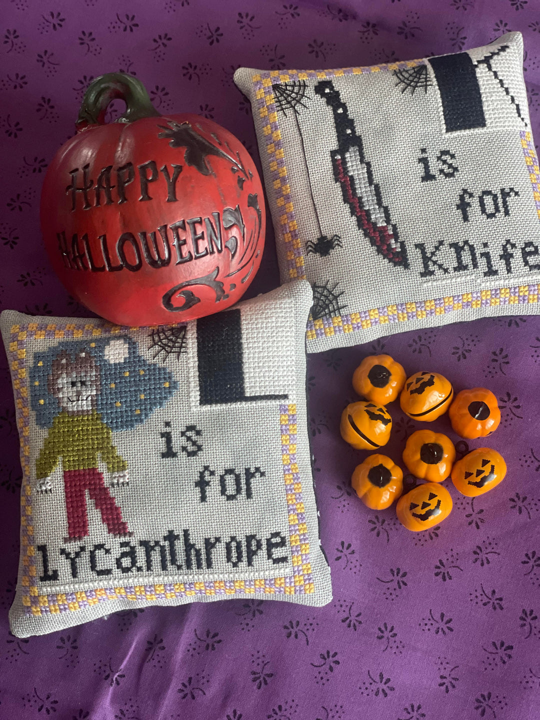 Halloween Alphabet: K is for Knife, L is for Lycanthrope | Romy's Creations