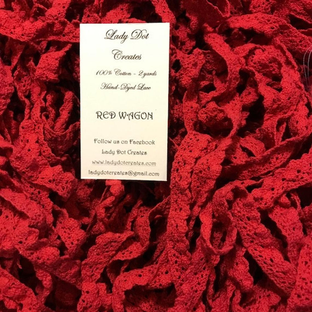 Red Wagon Lace | Lady Dot Creates