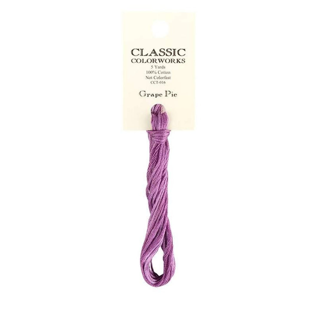 Grape Pie Classic Colorworks Thread | Hand-Dyed Embroidery Floss