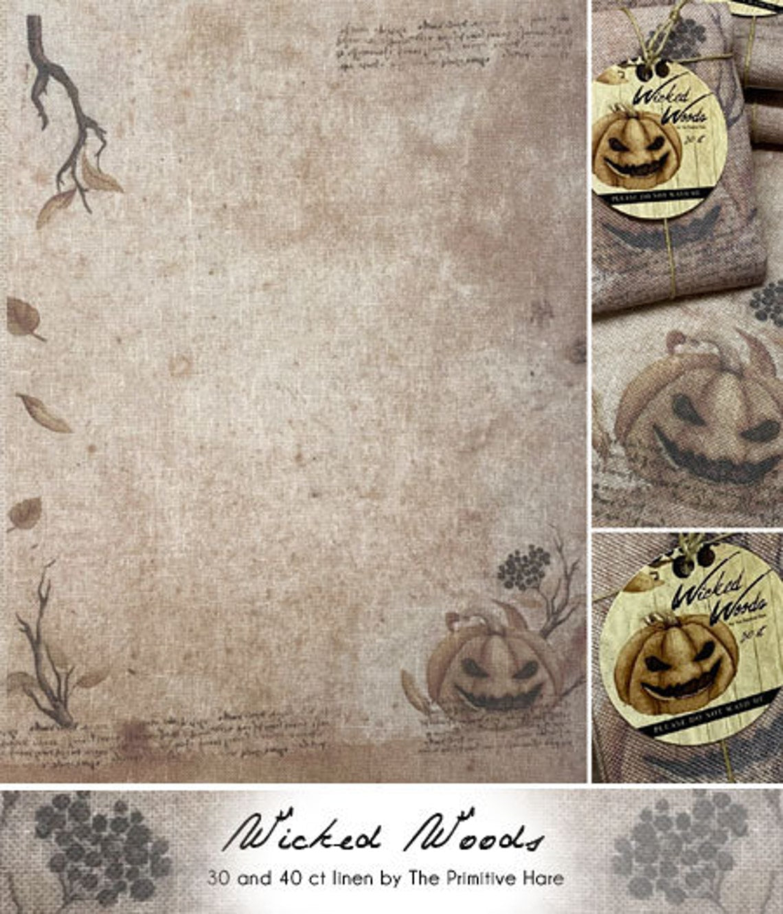 Wicked Woods 30ct Linen | The Primitive Hare
