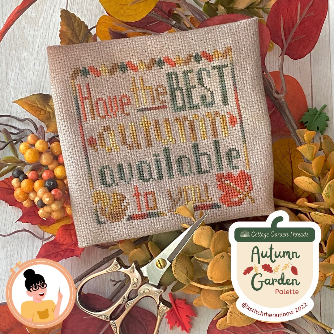 Best Autumn Available - Autumn Garden SAL | TopKnot Stitcher Shop
