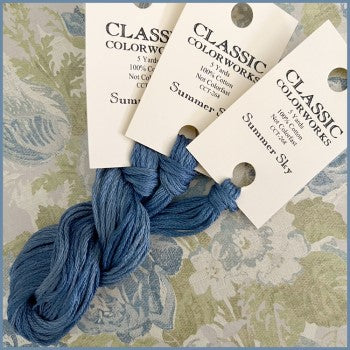 Summer Sky - Classic Colorworks Thread | Hand-Dyed Embroidery Floss
