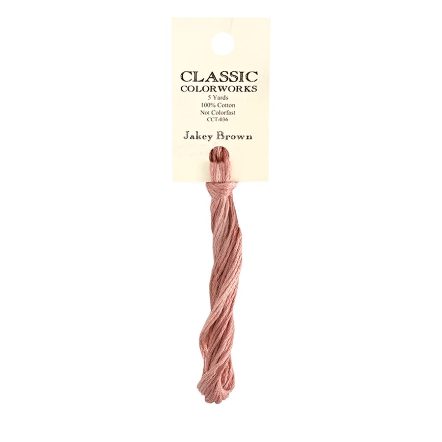 Jakey Brown Classic Colorworks Thread | Hand-Dyed Embroidery Floss