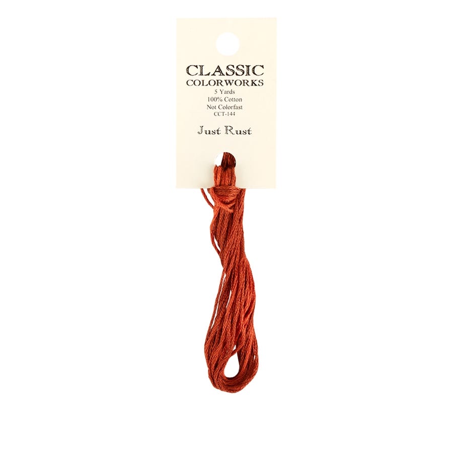 Just Rust Classic Colorworks Thread | Hand-Dyed Embroidery Floss