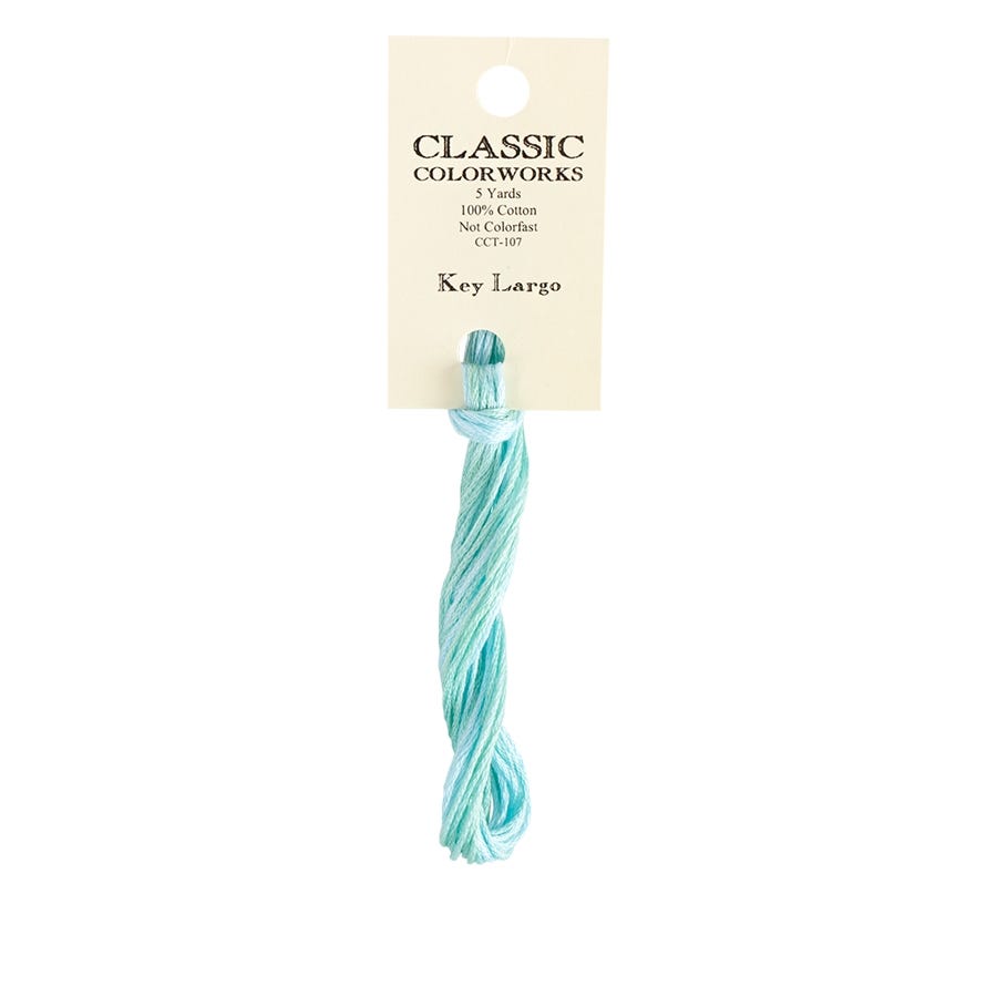 Key Largo Classic Colorworks Thread | Hand-Dyed Embroidery Floss