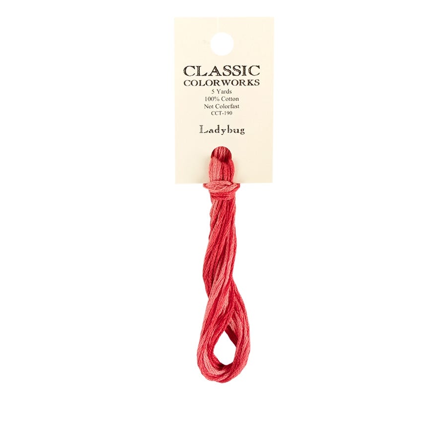 Ladybug Classic Colorworks Thread | Hand-Dyed Embroidery Floss