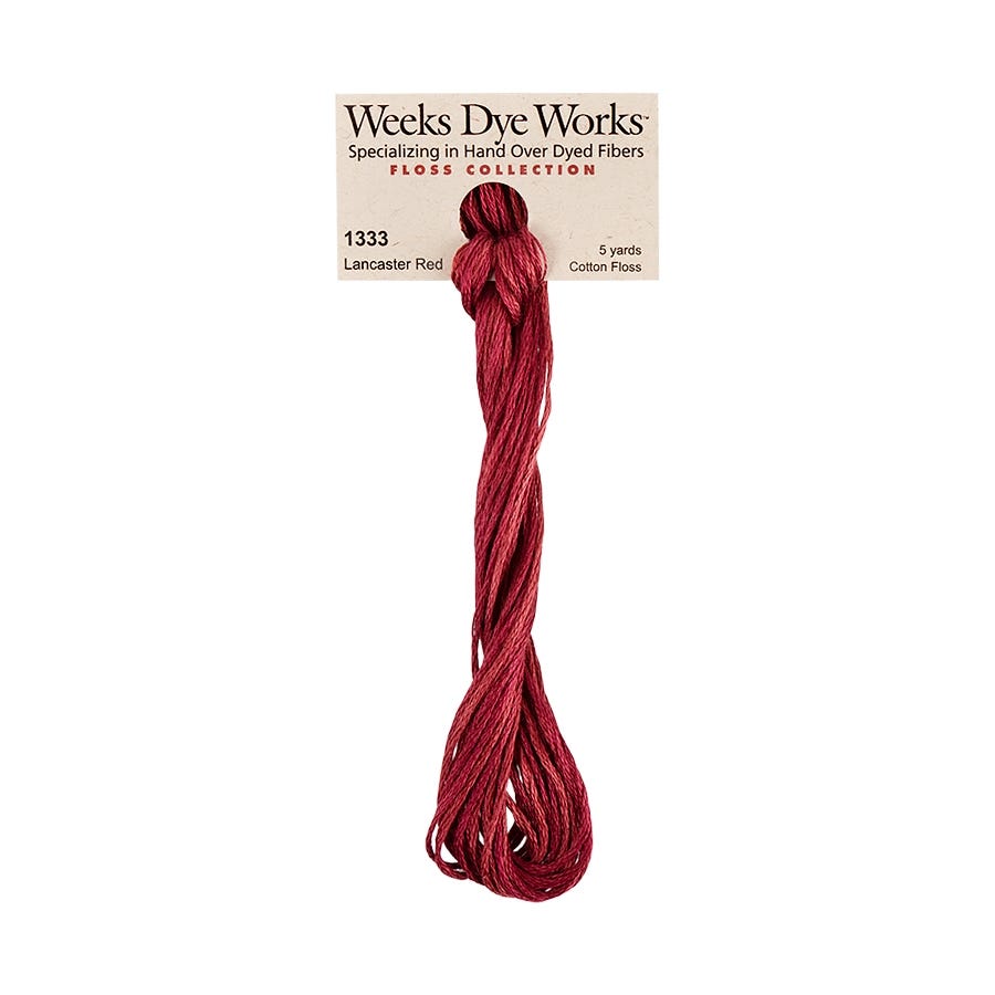 Lancaster Red | Weeks Dye Works - Hand-Dyed Embroidery Floss