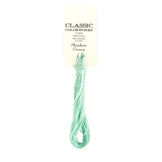 Meadow Green Classic Colorworks Thread | Hand-Dyed Embroidery Floss