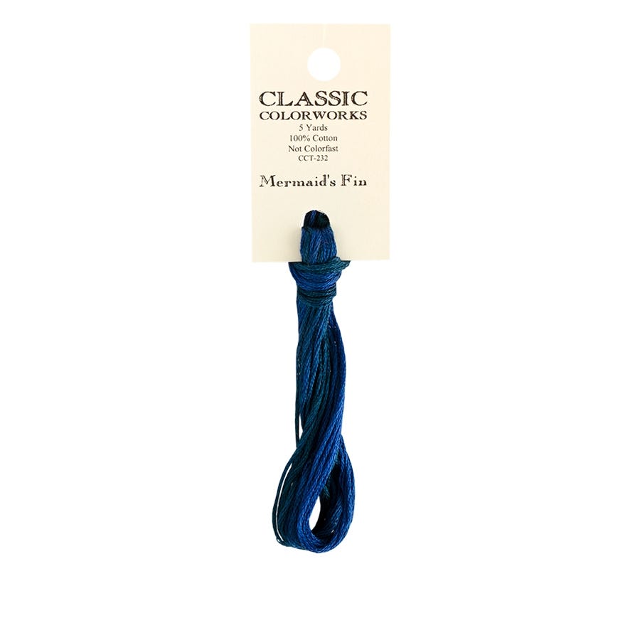 Mermaid's Fin Classic Colorworks Thread | Hand-Dyed Embroidery Floss