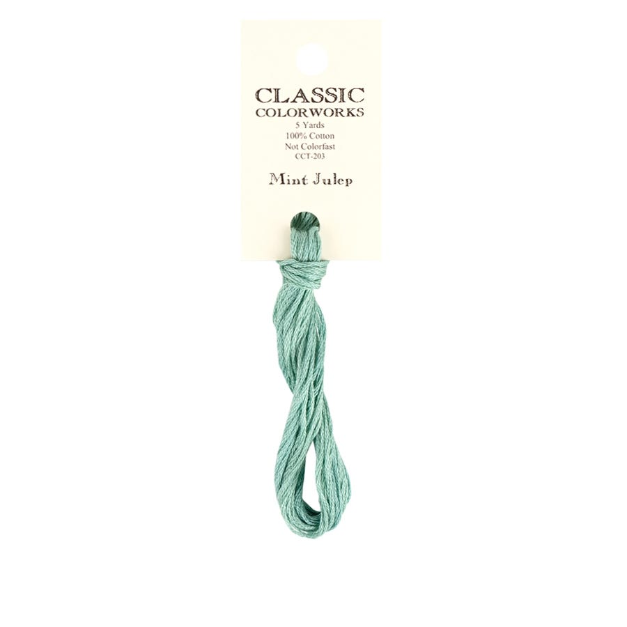 Mint Julep Classic Colorworks Thread | Hand-Dyed Embroidery Floss