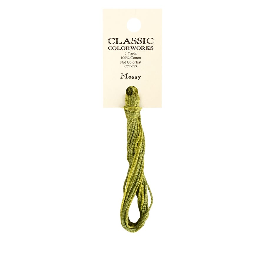 Mossy Classic Colorworks Thread | Hand-Dyed Embroidery Floss