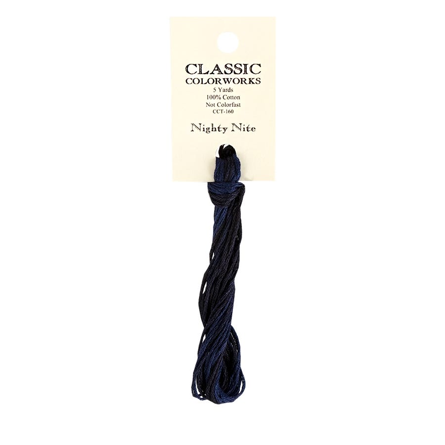 Nighty Nite Classic Colorworks Thread | Hand-Dyed Embroidery Floss