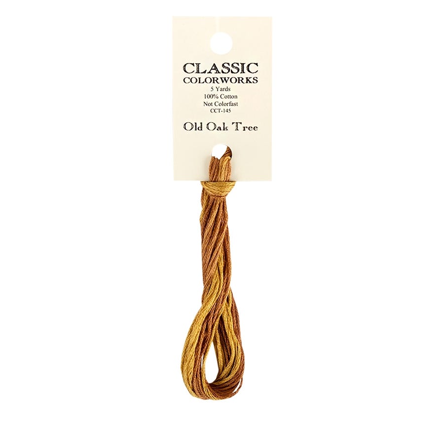 Old Oak Tree Classic Colorworks Thread | Hand-Dyed Embroidery Floss