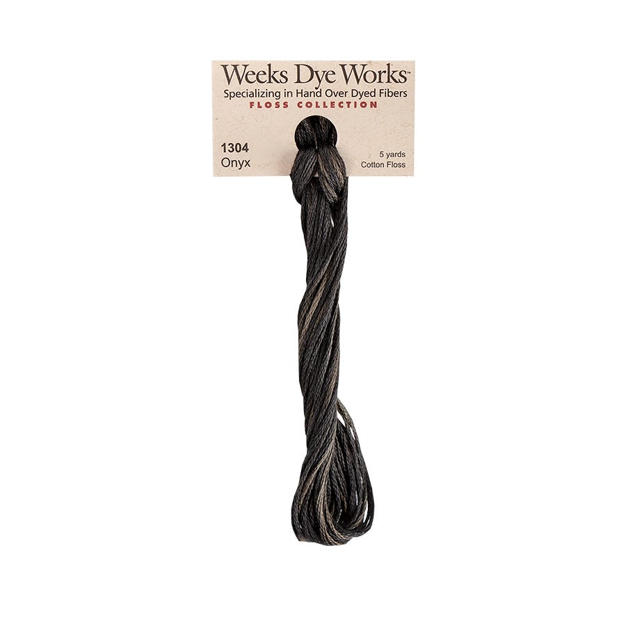 Onyx | Weeks Dye Works - Hand-Dyed Embroidery Floss