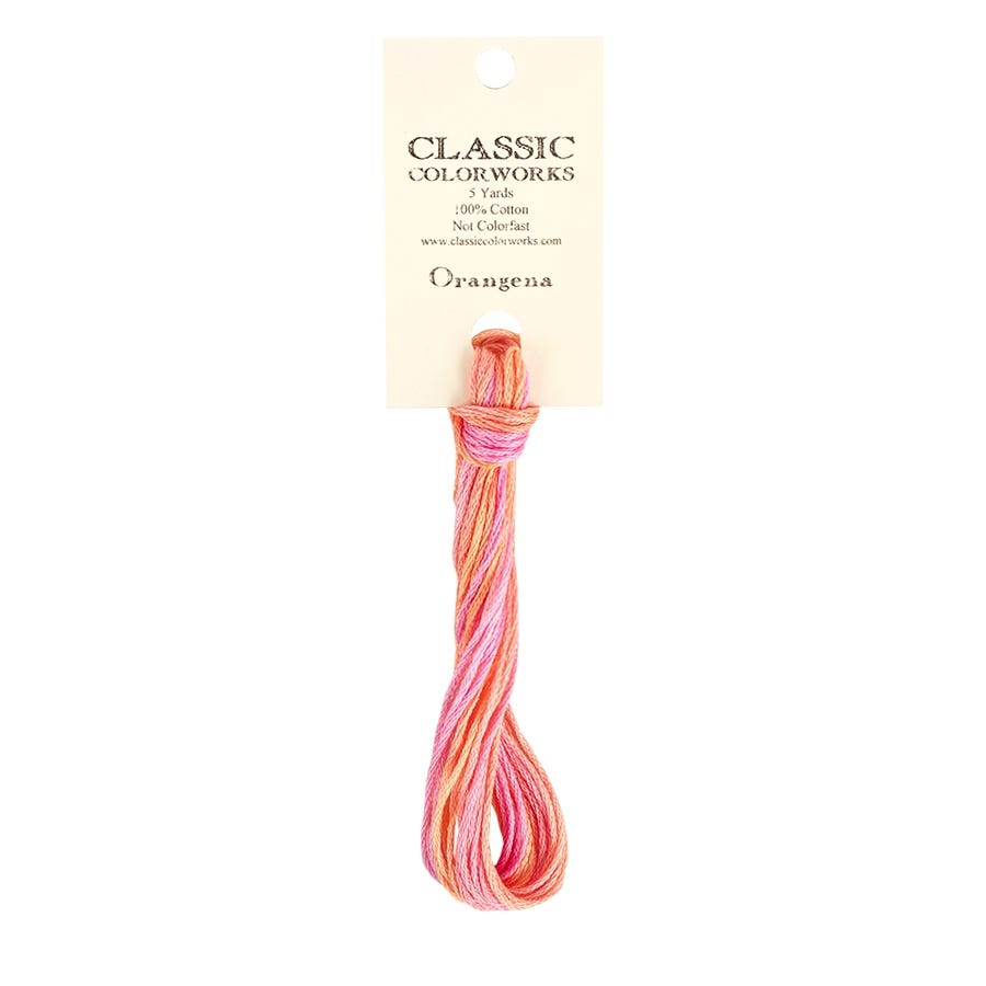 Orangena Classic Colorworks Thread | Hand-Dyed Embroidery Floss