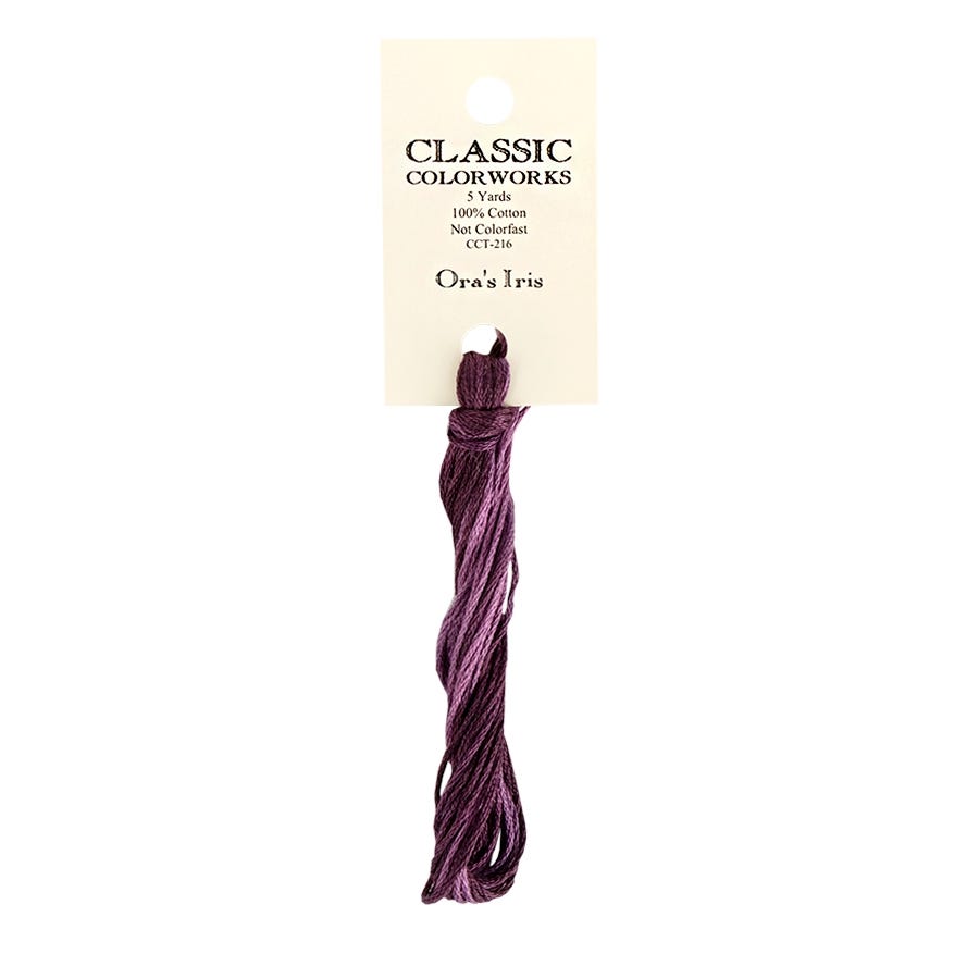 Ora's Iris Classic Colorworks Thread | Hand-Dyed Embroidery Floss