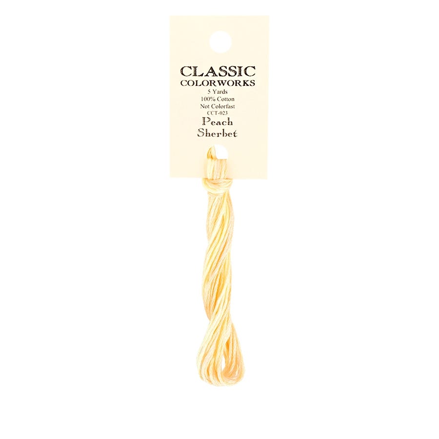 Peach Sherbet Classic Colorworks Thread | Hand-Dyed Embroidery Floss