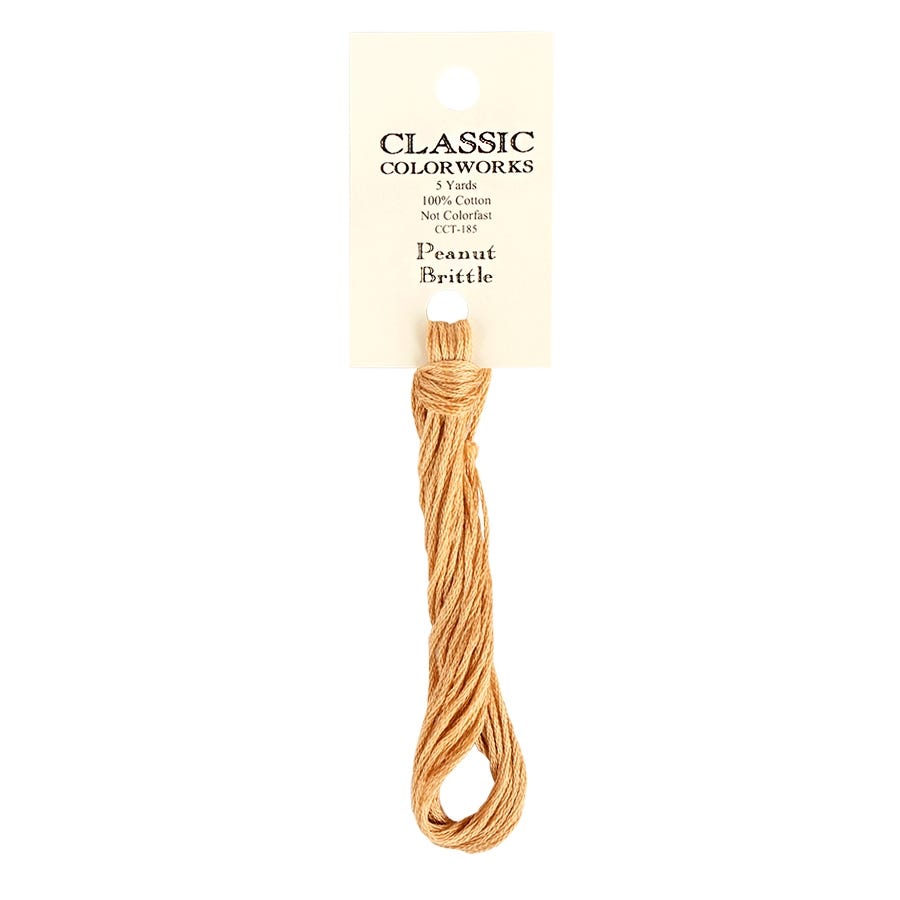 Peanut Brittle Classic Colorworks Thread | Hand-Dyed Embroidery Floss