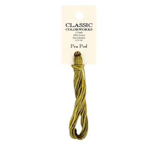 Pea Pod Classic Colorworks Thread | Hand-Dyed Embroidery Floss