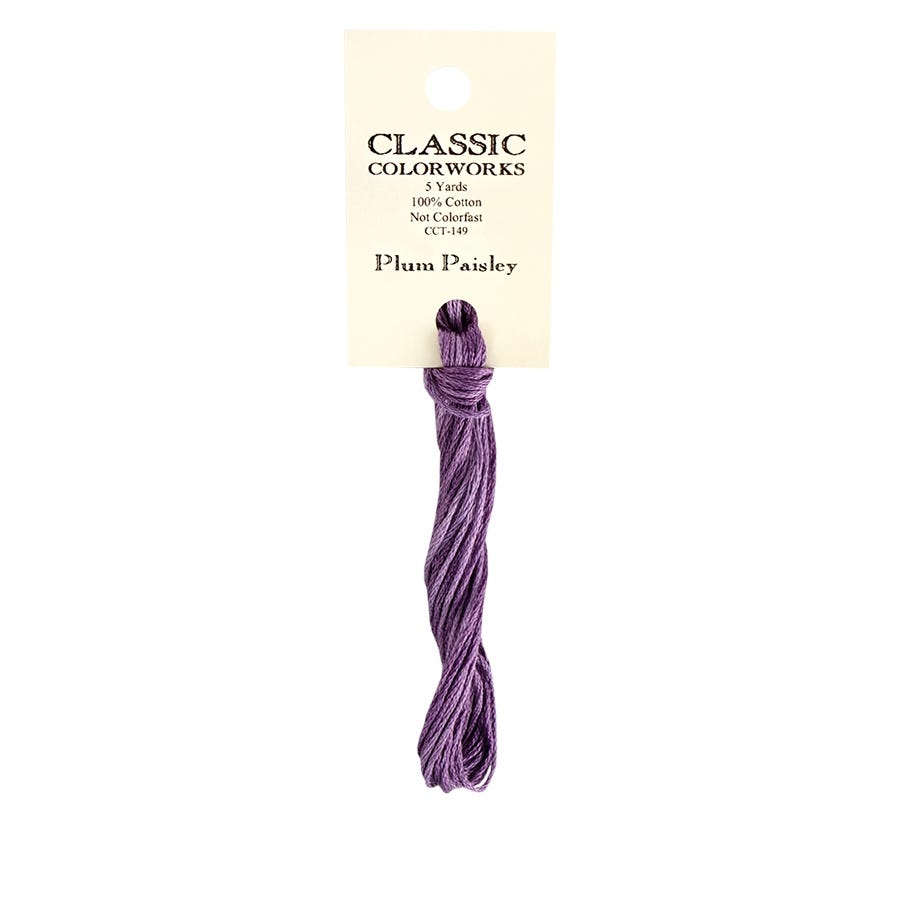 Plum Paisley | Classic Colorworks Hand-Dyed Embroidery Floss