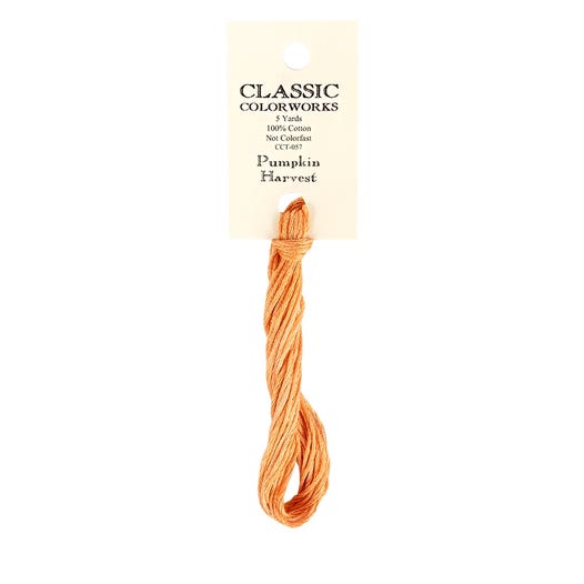 Pumpkin Harvest Classic Colorworks Thread | Hand-Dyed Embroidery Floss