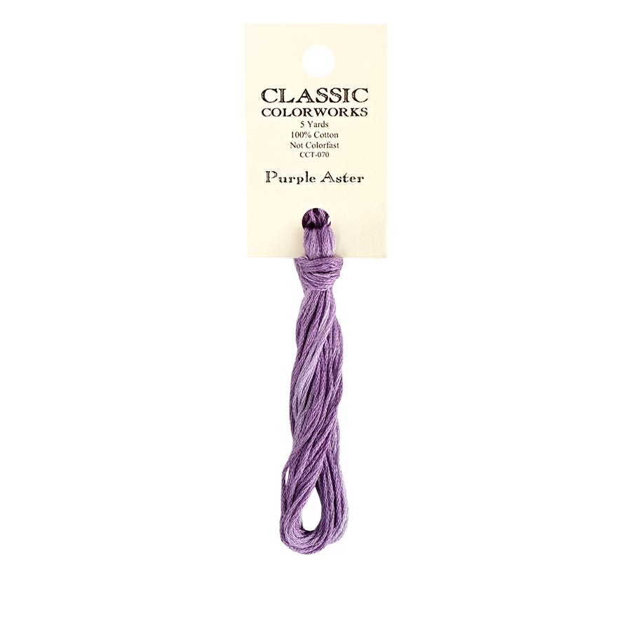 Purple Aster Classic Colorworks Thread | Hand-Dyed Embroidery Floss