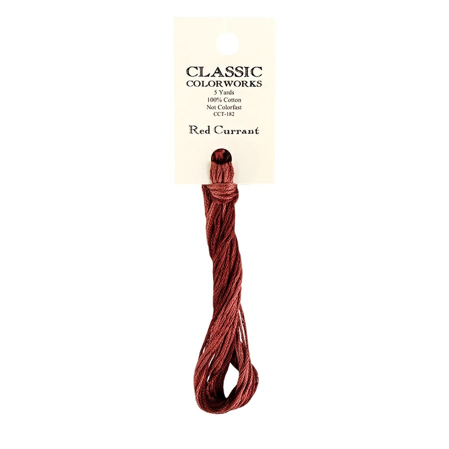 Red Currant Classic Colorworks Thread | Hand-Dyed Embroidery Floss