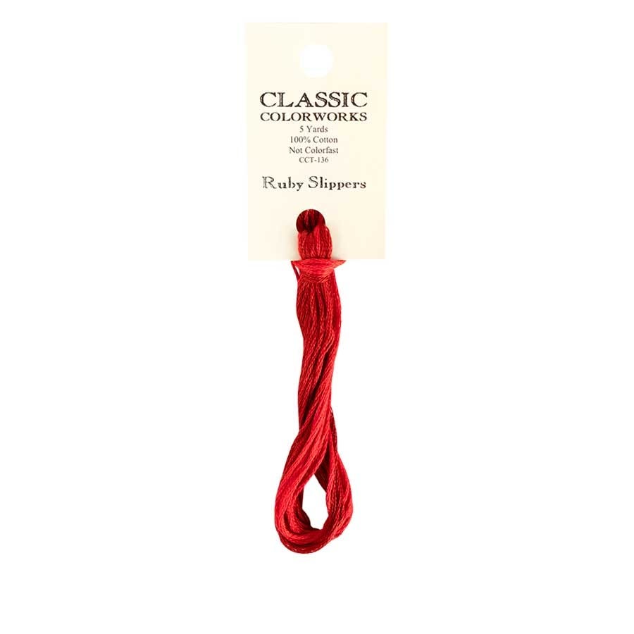 Ruby Slippers Classic Colorworks Thread | Hand-Dyed Embroidery Floss