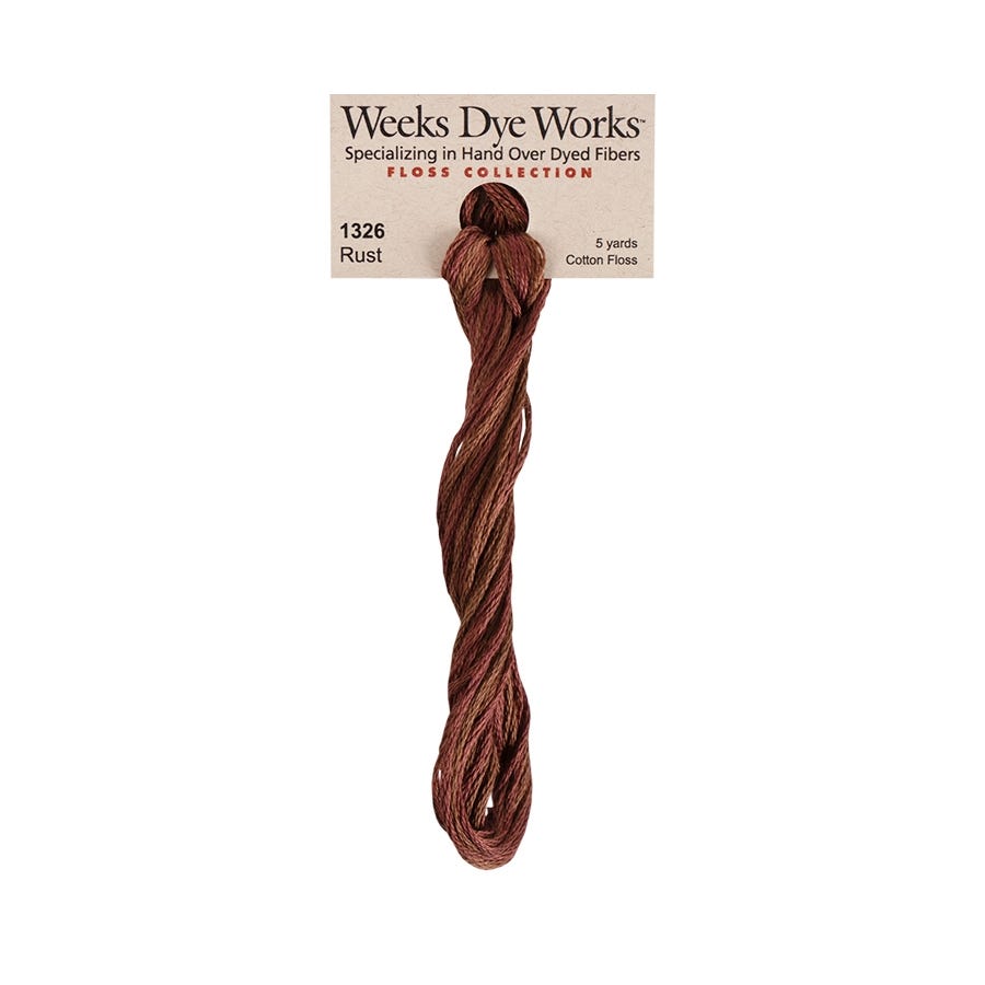 Rust | Weeks Dye Works - Hand-Dyed Embroidery Floss