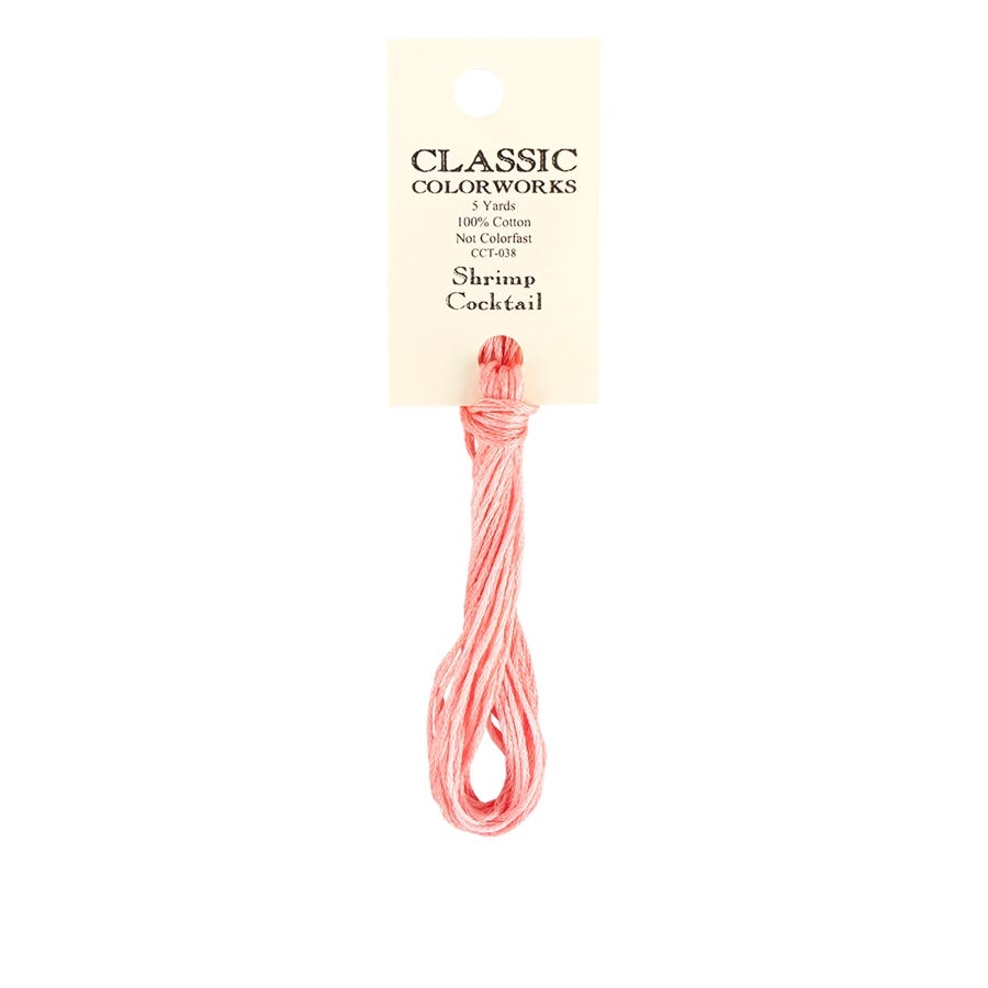 Shrimp Cocktail Classic Colorworks Thread | Hand-Dyed Embroidery Floss