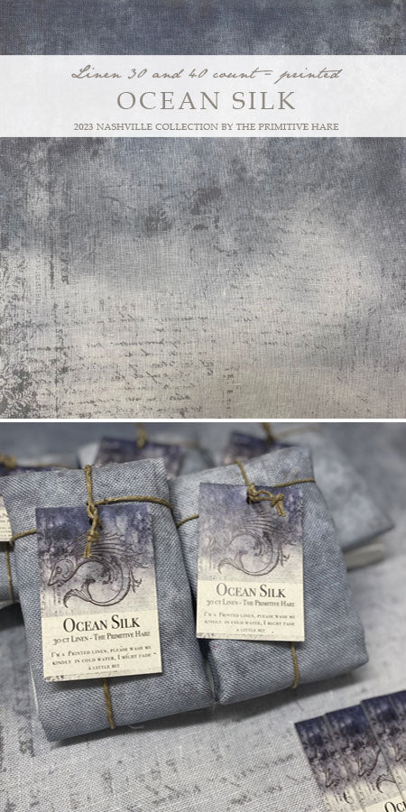 Ocean Silk 30ct linen | The Primitive Hare