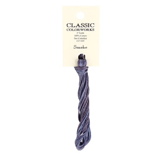 Smoke Classic Colorworks Thread | Hand-Dyed Embroidery Floss