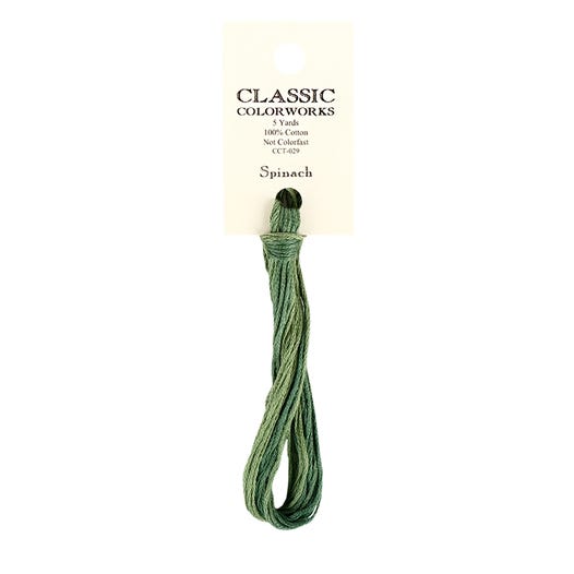 Spinach Classic Colorworks Thread | Hand-Dyed Embroidery Floss