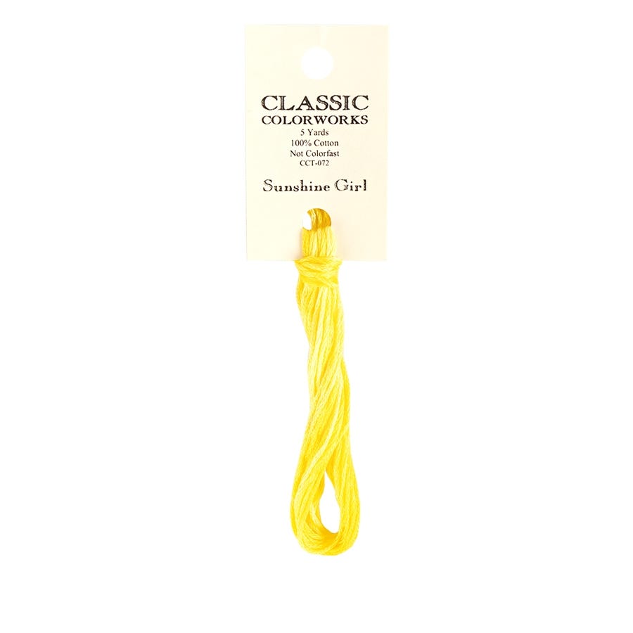 Sunshine Girl Classic Colorworks Thread | Hand-Dyed Embroidery Floss
